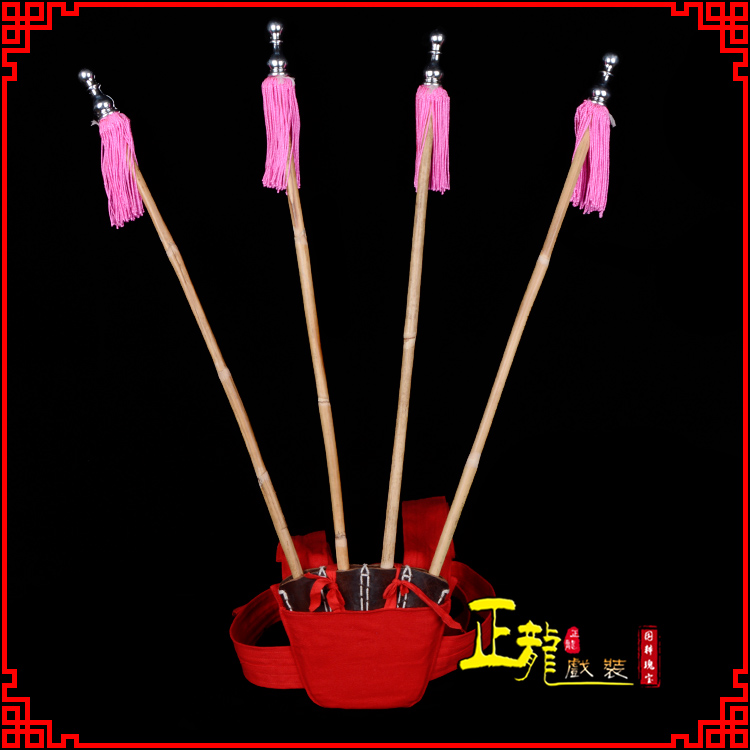 海安戏装戏曲用品靠旗男女大靠 靠板 正宗牛皮旗杆旗架