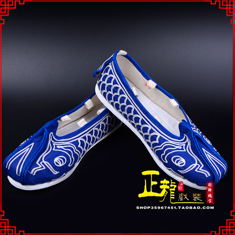 海安戏鞋舞台演出鞋水路英雄三义斋布底鱼鳞洒