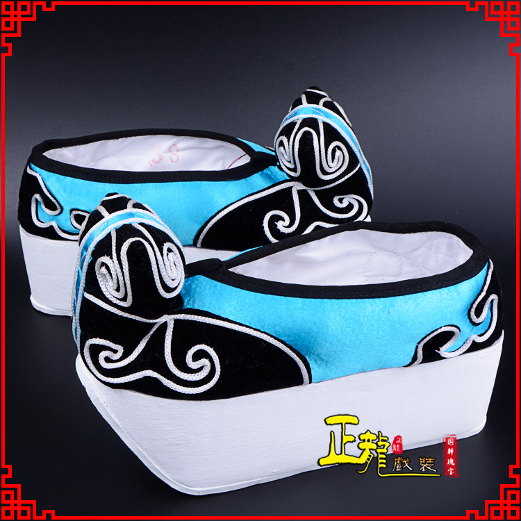 海安京越剧黄梅戏古装男书生小生鞋云头鞋戏曲鞋云履 云头鞋