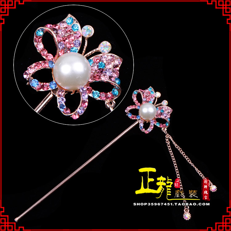 海安花旦小姐青衣头饰簪子 蝴蝶发簪