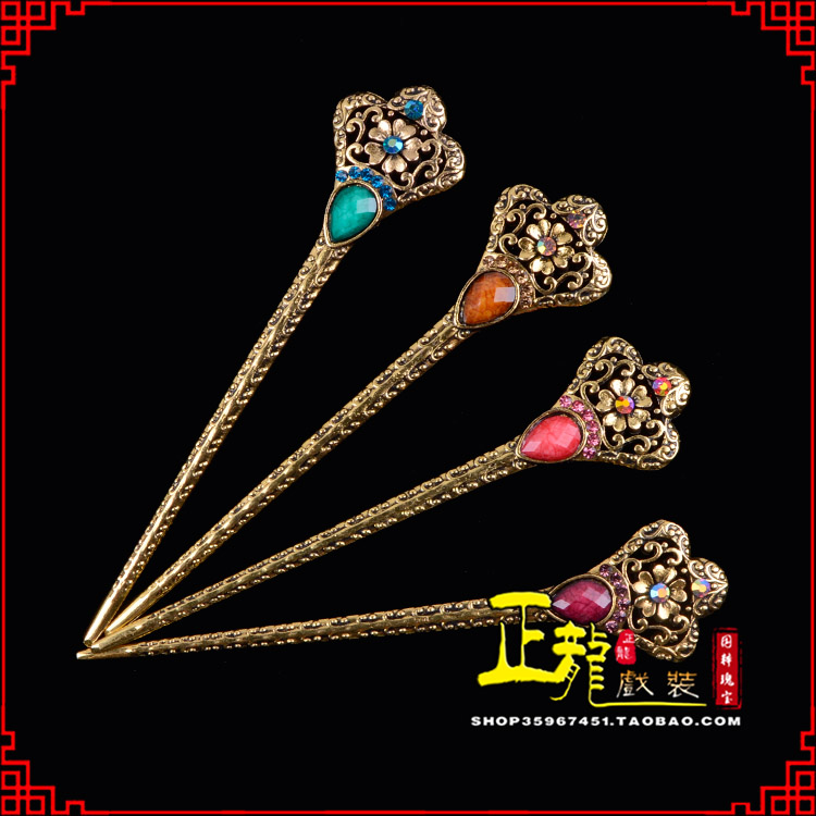 海安头饰老旦青衣员外夫人簪子 老旦发簪