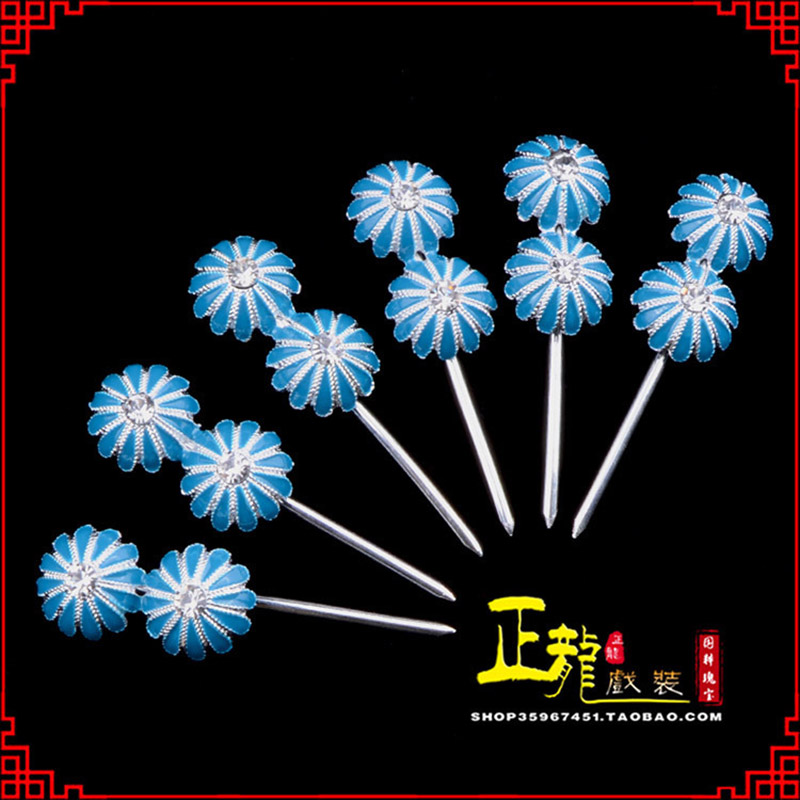 海安头面泡子旦角化妆头饰 仿点绸泡子