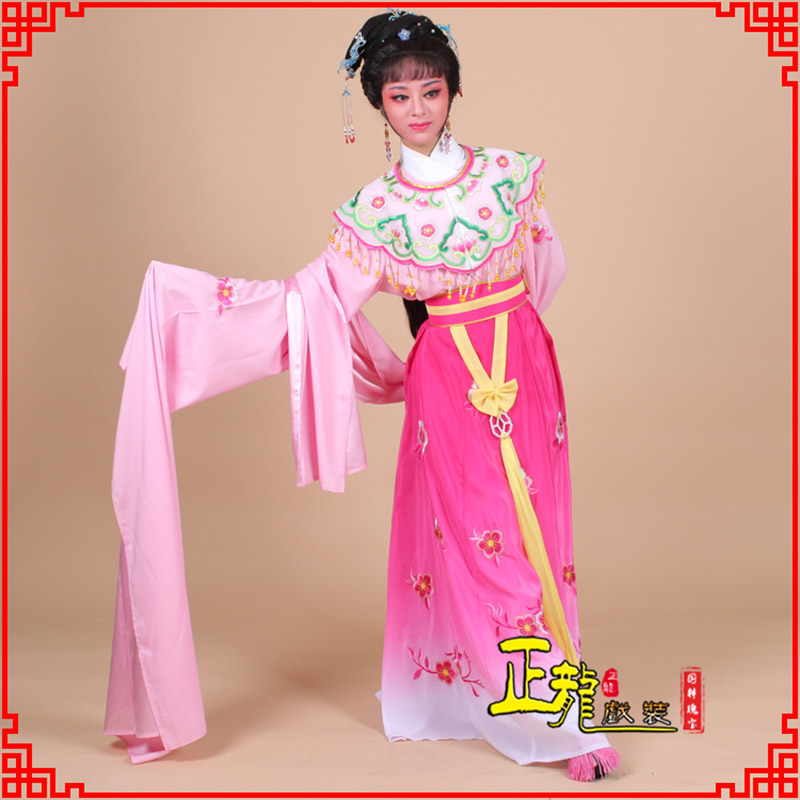 海安水袖青衣练功花旦服 梅花古装衣