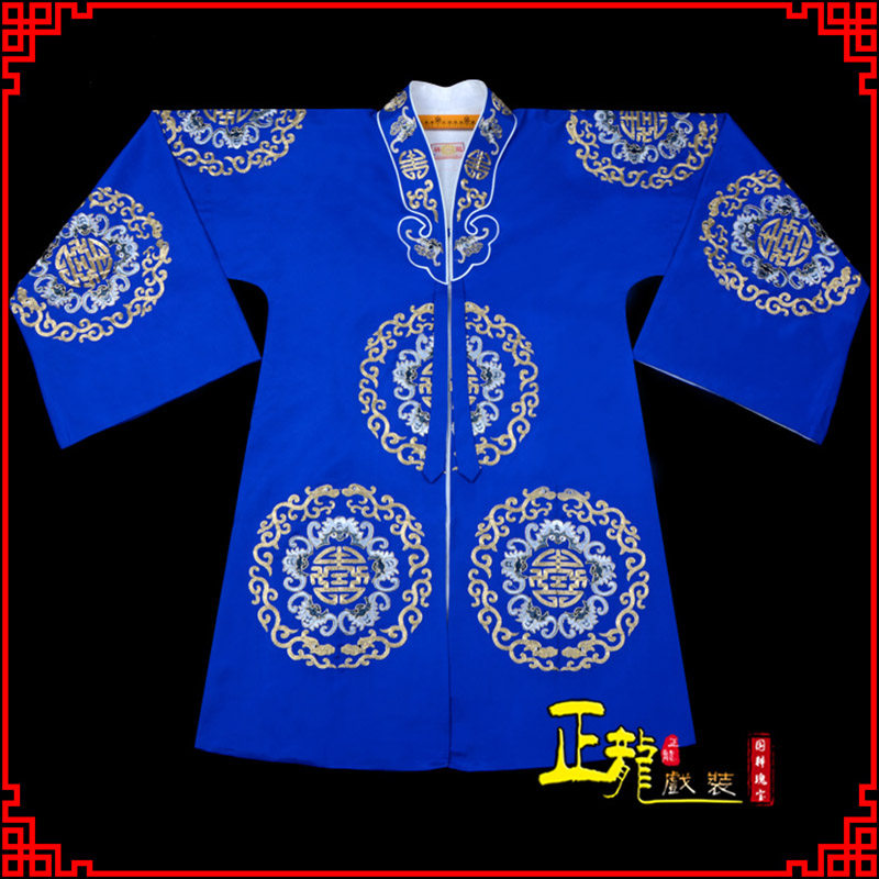 海安老旦团花披夫人土地婆软绉五蝠女员外衣